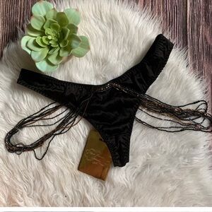Agent Provocateur Soirée Lidija Beaded Thong size 3